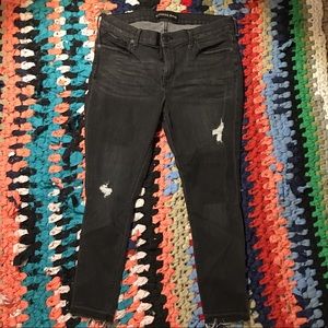 Express distressed jeggings